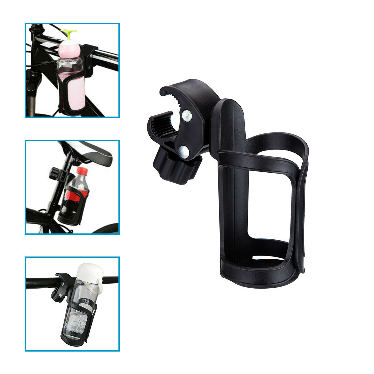 Bike Cup Holder Portable 360° Bicycle Water Bottle Drink Bracket Mount Handlebar