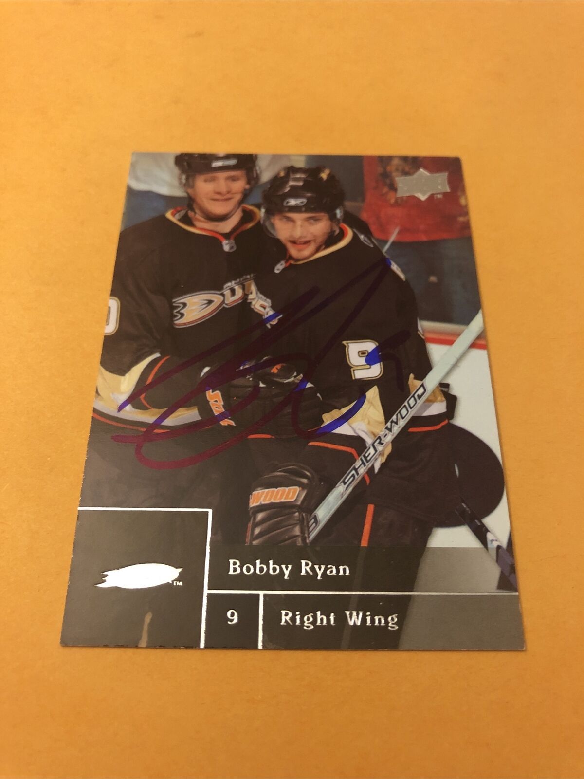 Bobby Ryan Signed Anaheim Ducks Card 1