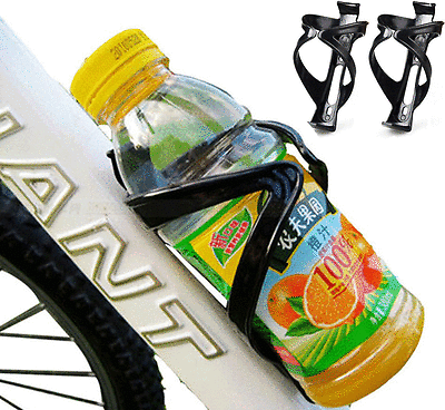 2x Bike Water Bottle Cage Holder Mount Bicycle Cycling Drink Cup Polycarbonate