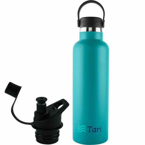 Tari Stainless Steel Bottle Wide Mouth Leakproof Flex Cap Insulated 25 Oz - Teal