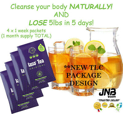 🔅🔅tlc Iaso Tea Brew Natural Cleanse Weight Loss 4x Packets 1 Month Supply