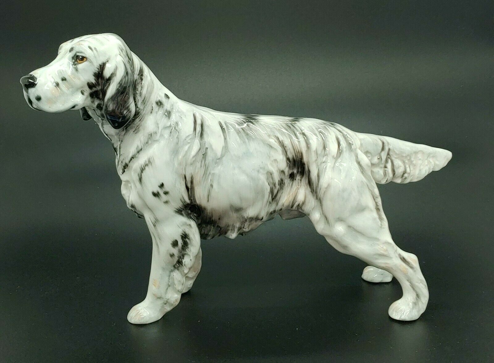 Rare Vintage Royal Doulton English Setter Dog Champion Maesydd Mustard Hn1050